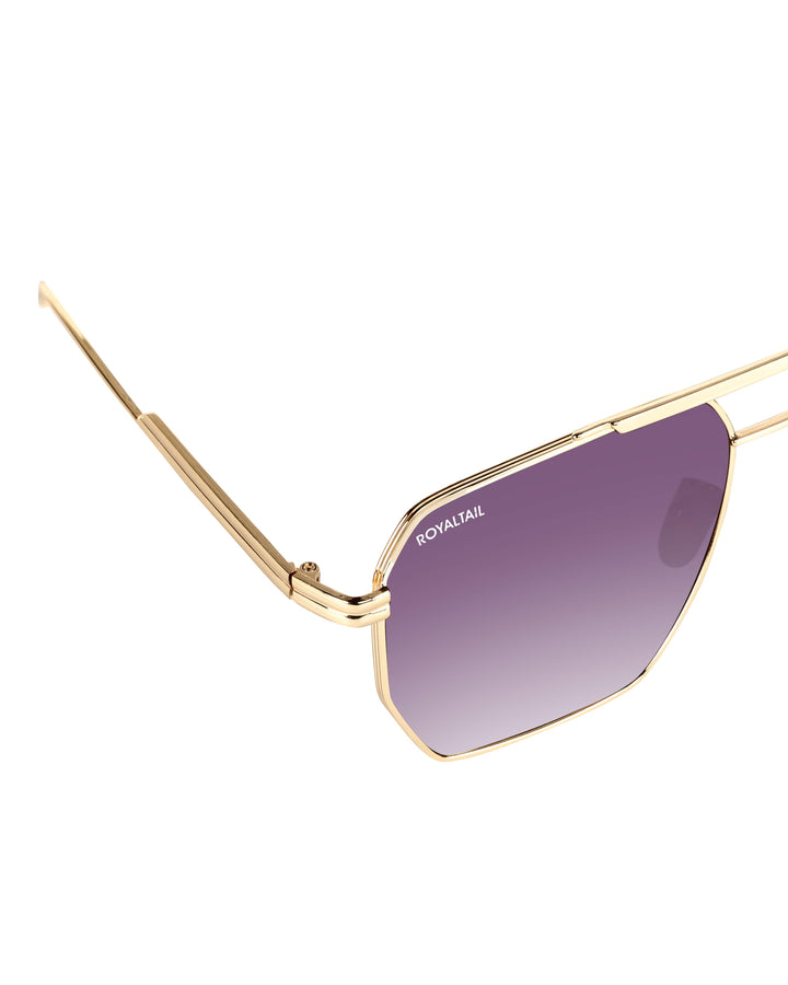 Bottaga Purple UV Protected Metal Sunglasses RT058