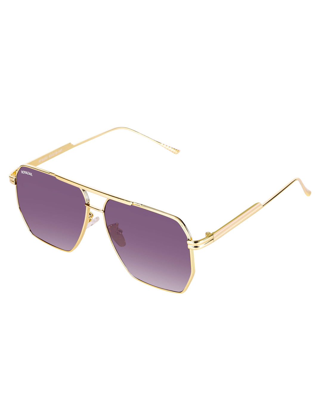 Bottaga Purple UV Protected Metal Sunglasses RT058 - ROYALTAIL