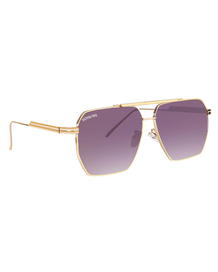 Bottaga Purple UV Protected Metal Sunglasses RT058 - ROYALTAIL