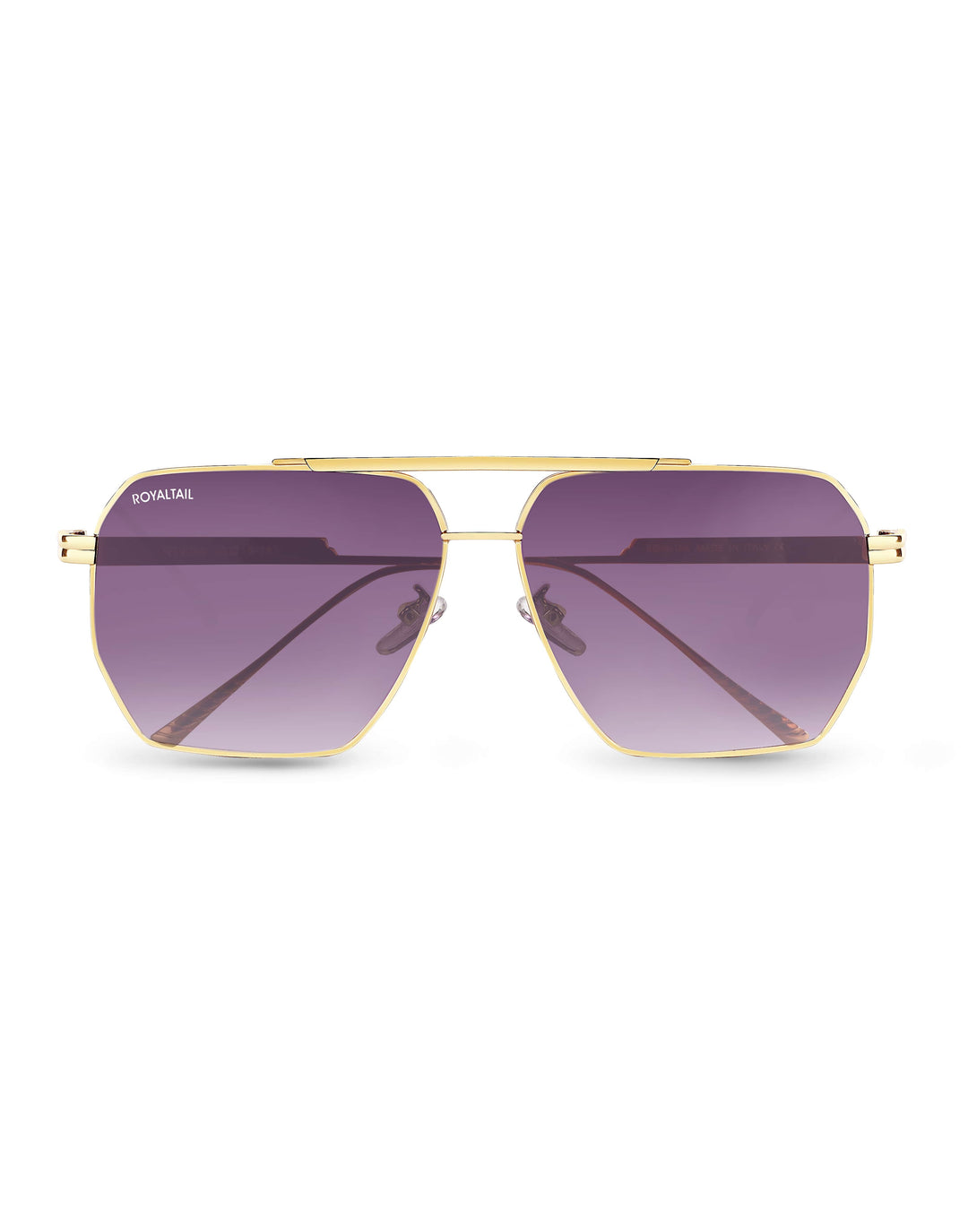 Bottaga Purple UV Protected Metal Sunglasses RT058 - ROYALTAIL