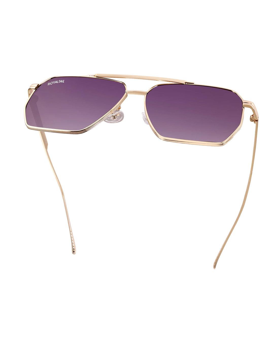Bottaga Purple UV Protected Metal Sunglasses RT058 - ROYALTAIL