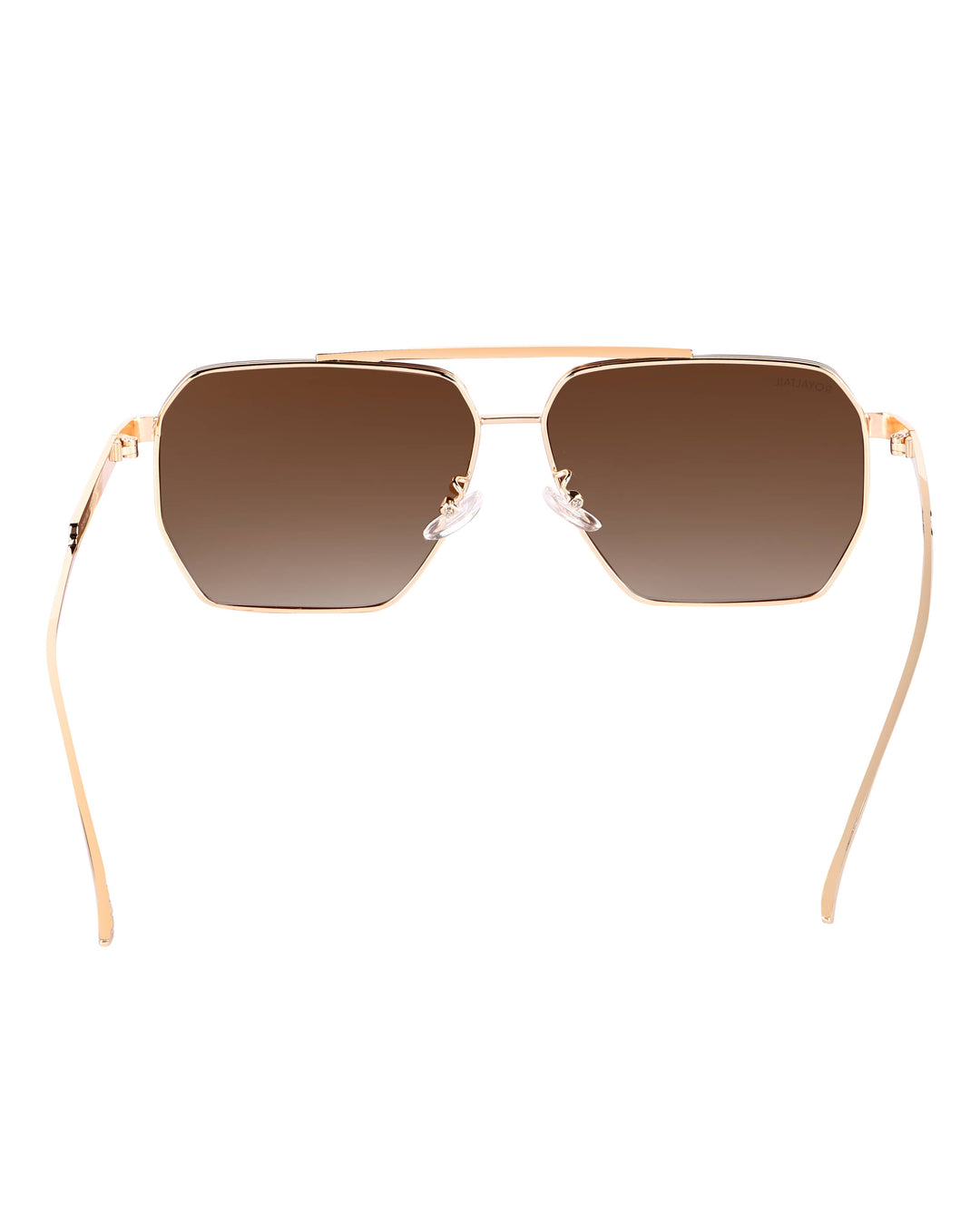 Bottaga Brown UV Protected Metal Sunglasses RT059 - ROYALTAIL