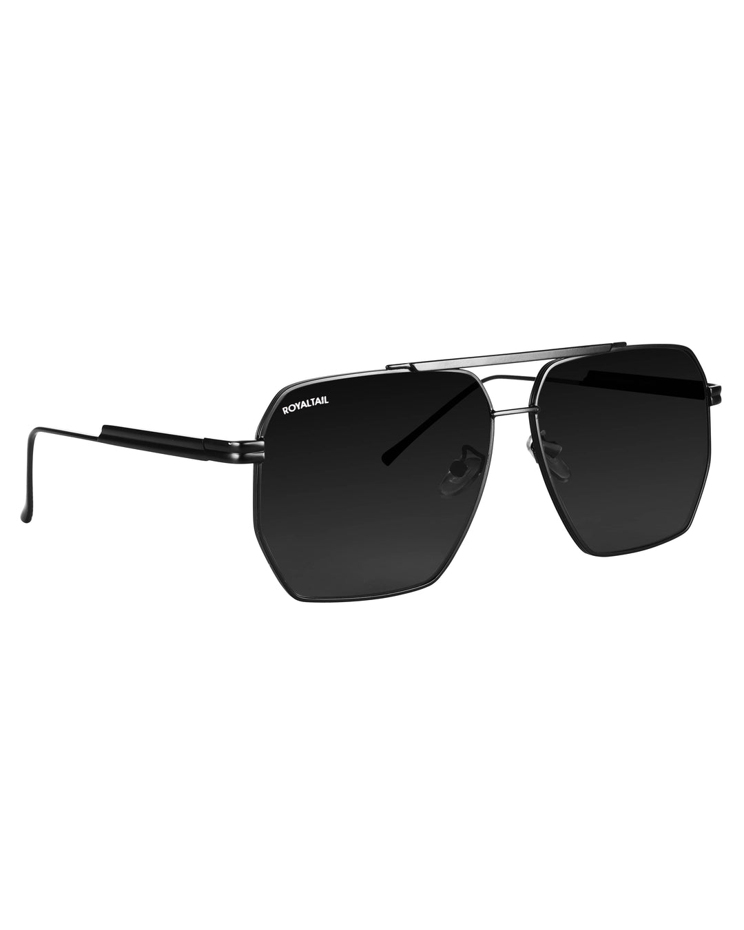 Bottaga Black UV Protected Metal Sunglasses RT061 - ROYALTAIL