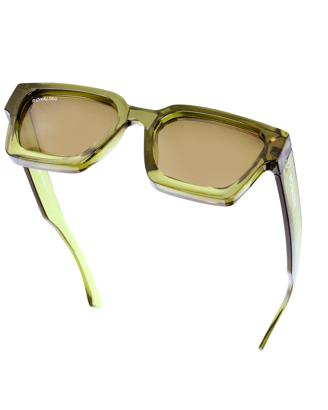 Tartaruga Unisex Classic Thick Square Has Green UV Protected Sunglasses RT067 - ROYALTAIL