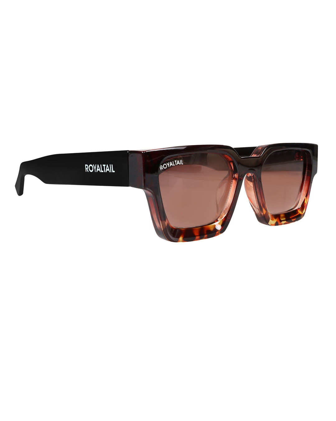 Tartaruga Classic Thick Square Brown UV Protected Sunglasses RT066 for Men and Women - ROYALTAIL