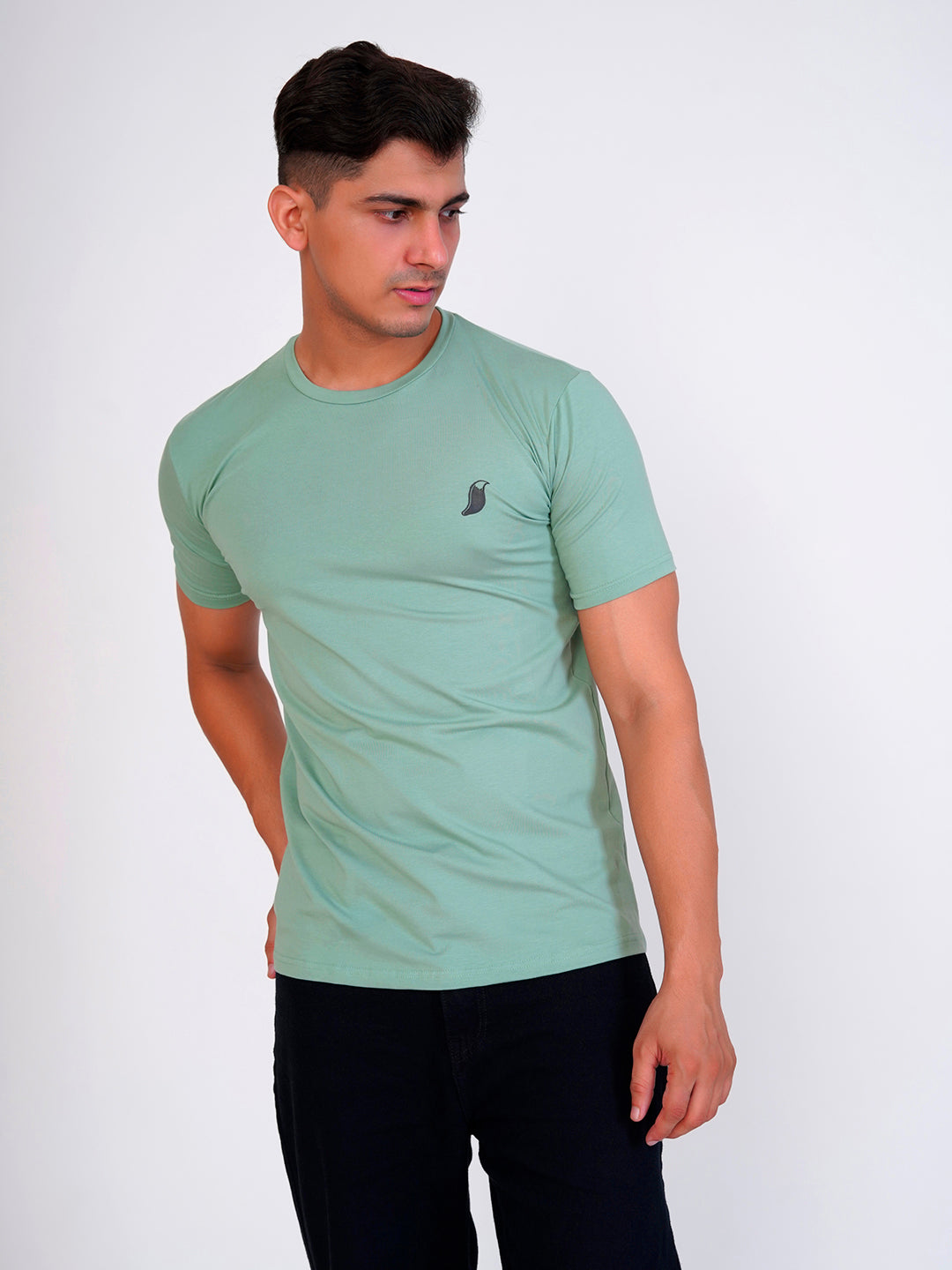 Sea Mid Green Premium Organic Super Soft Cotton T-shirt