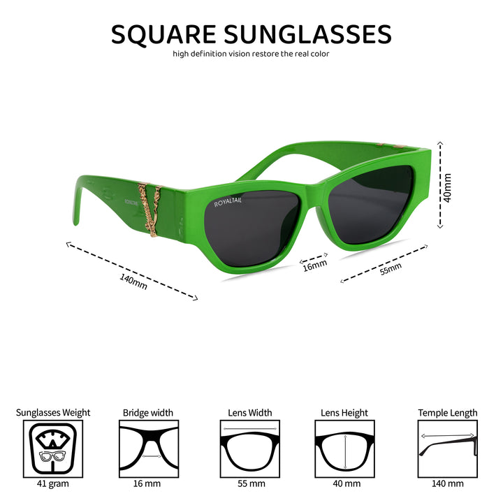 Vintage Cat Eye Green Sunglasses For Men And Women - ROYALTAIL