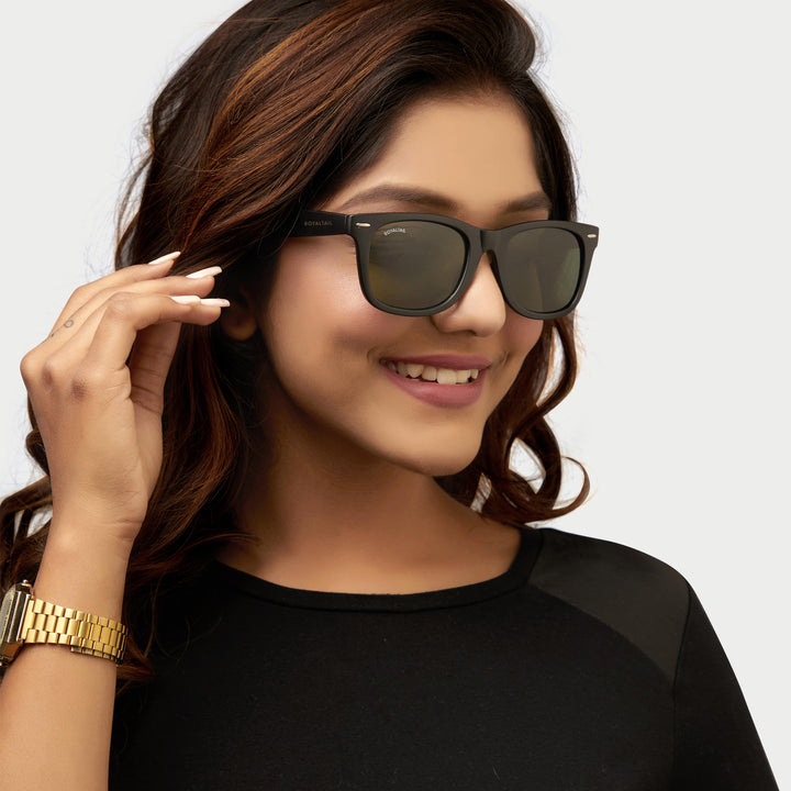 royaltail green sunglasses wayfarer