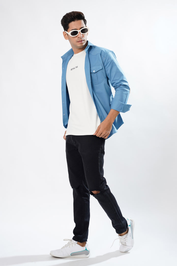 Blue Cargo Super Soft Premium Cotton Shirt - ROYALTAIL