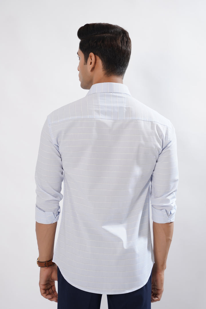 Cordate Blue Super Soft Cotton Premium Plaid Shirt - ROYALTAIL