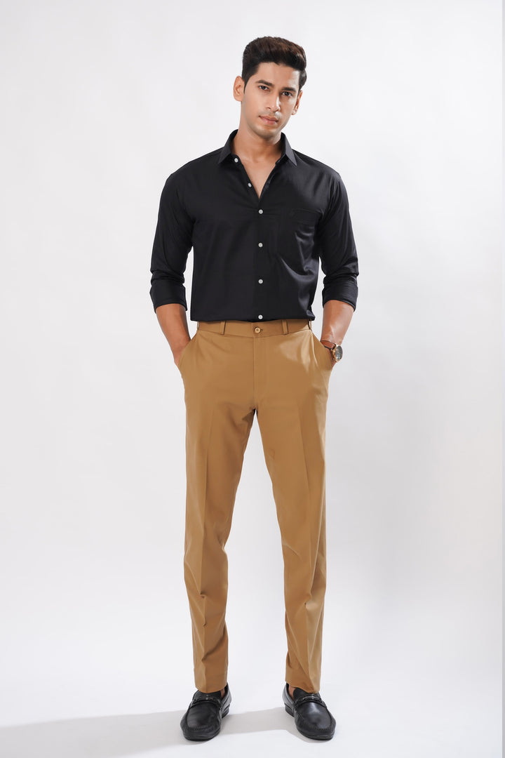 Midnight Black Luxurious Cotton Plaid Shirt - ROYALTAIL