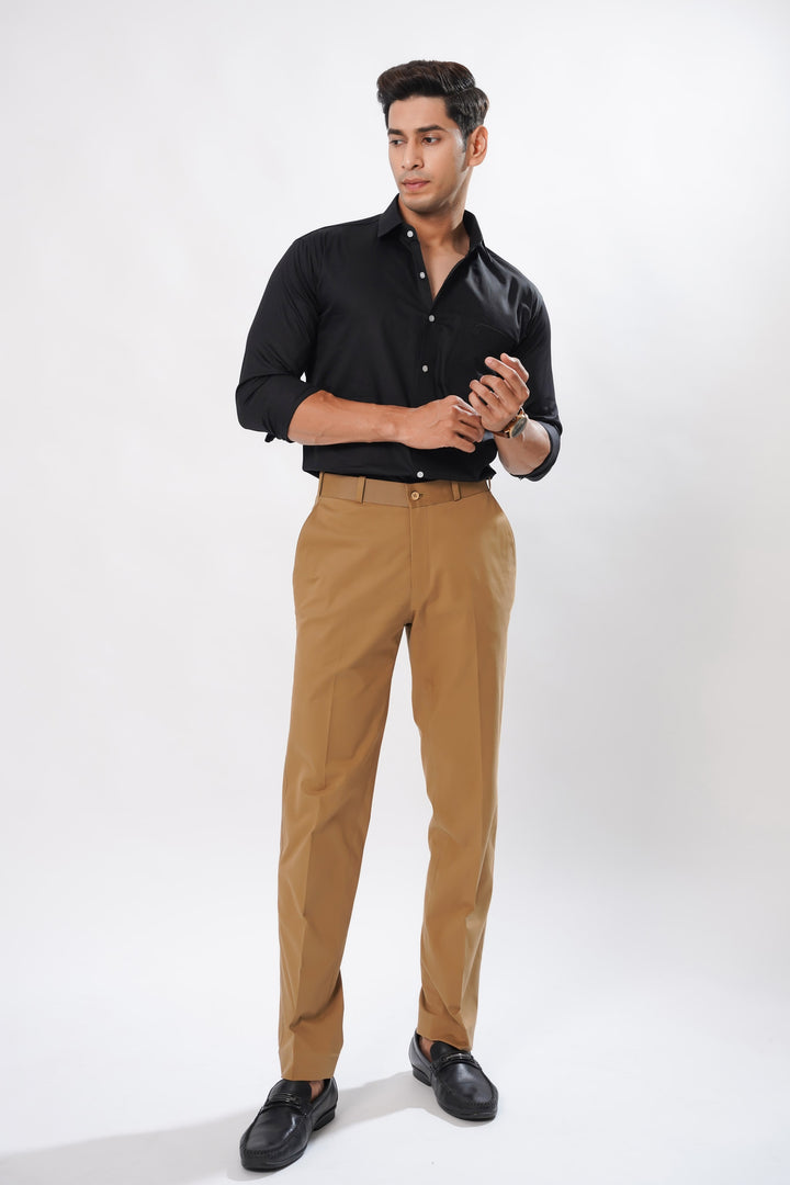Midnight Black Luxurious Cotton Plaid Shirt - ROYALTAIL