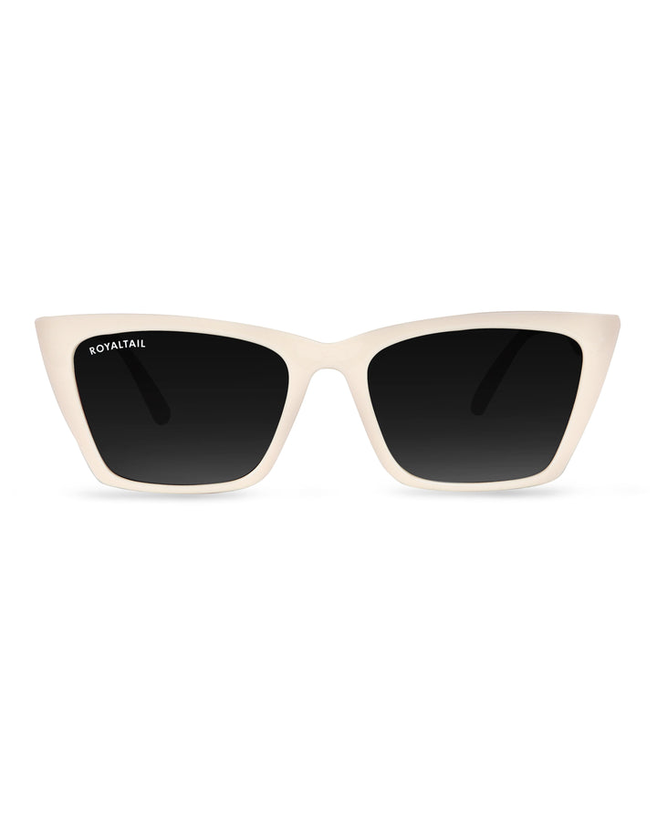 Cat-Eyes Light Cream UV Protected Sunglasses RT048 - ROYALTAIL