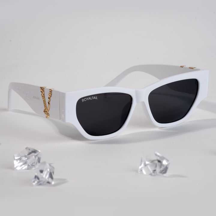 Vintage Cat Eye White Sunglasses For Men And Women - ROYALTAIL