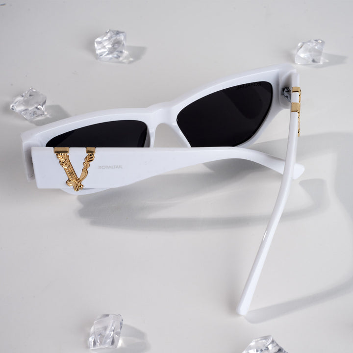 Vintage Cat Eye White Sunglasses For Men And Women - ROYALTAIL