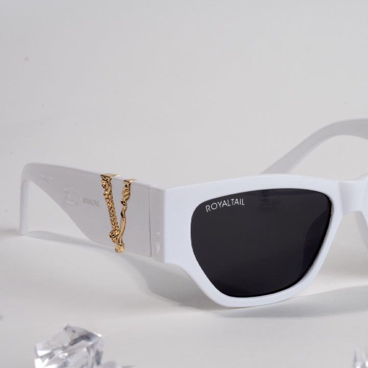 Vintage Cat Eye White Sunglasses For Men And Women - ROYALTAIL