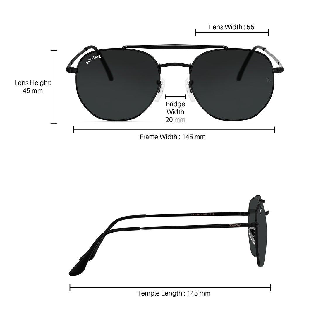 royaltail sunglasses square rt rou black