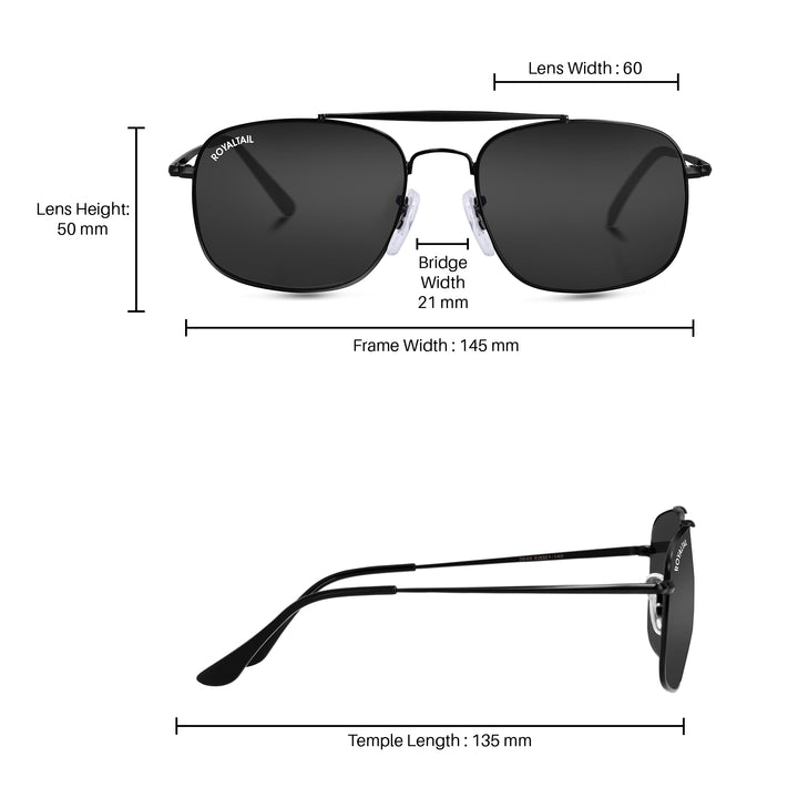 royaltail sunglasses square rt squ black