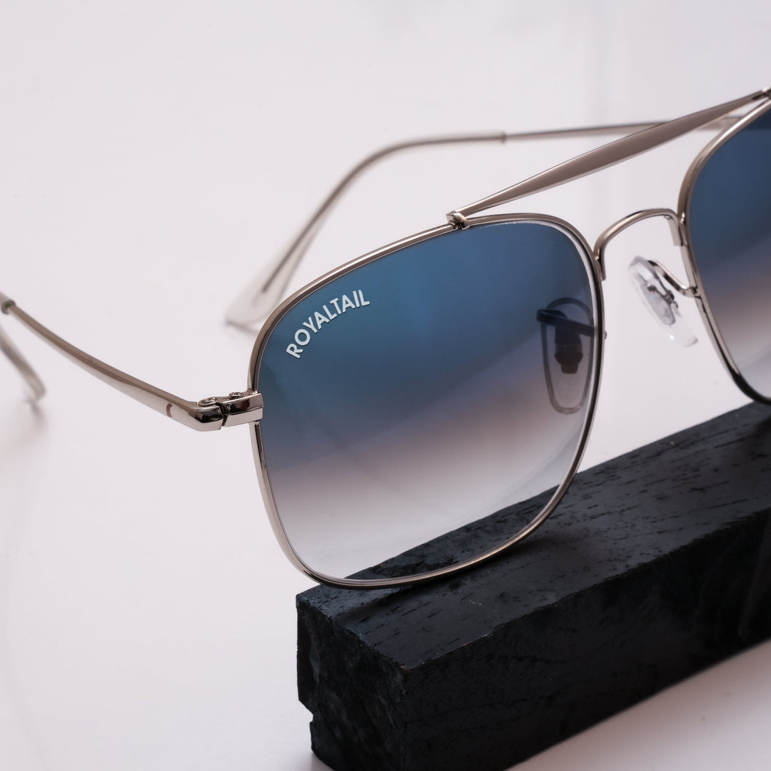 royaltail sunglasses square rt squ silver blue