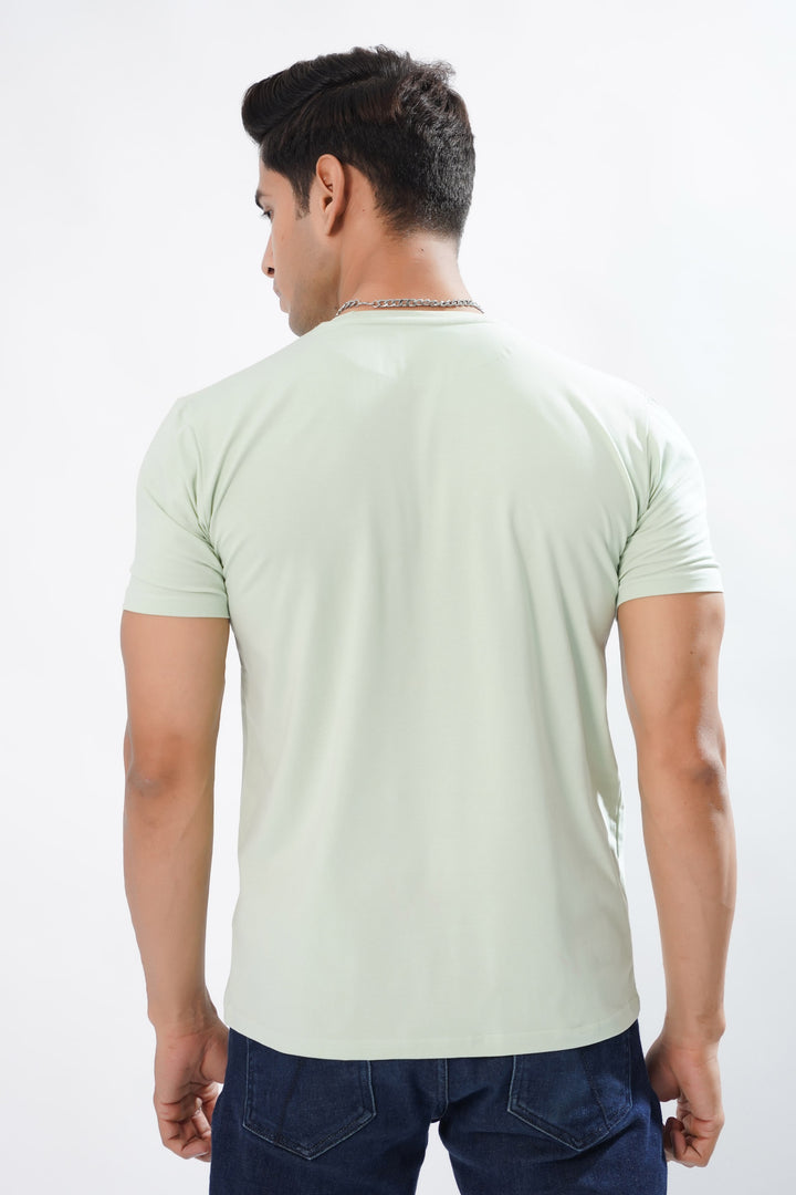 Gulf Stream Green White Premium Organic Super Soft Cotton T-shirt - ROYALTAIL