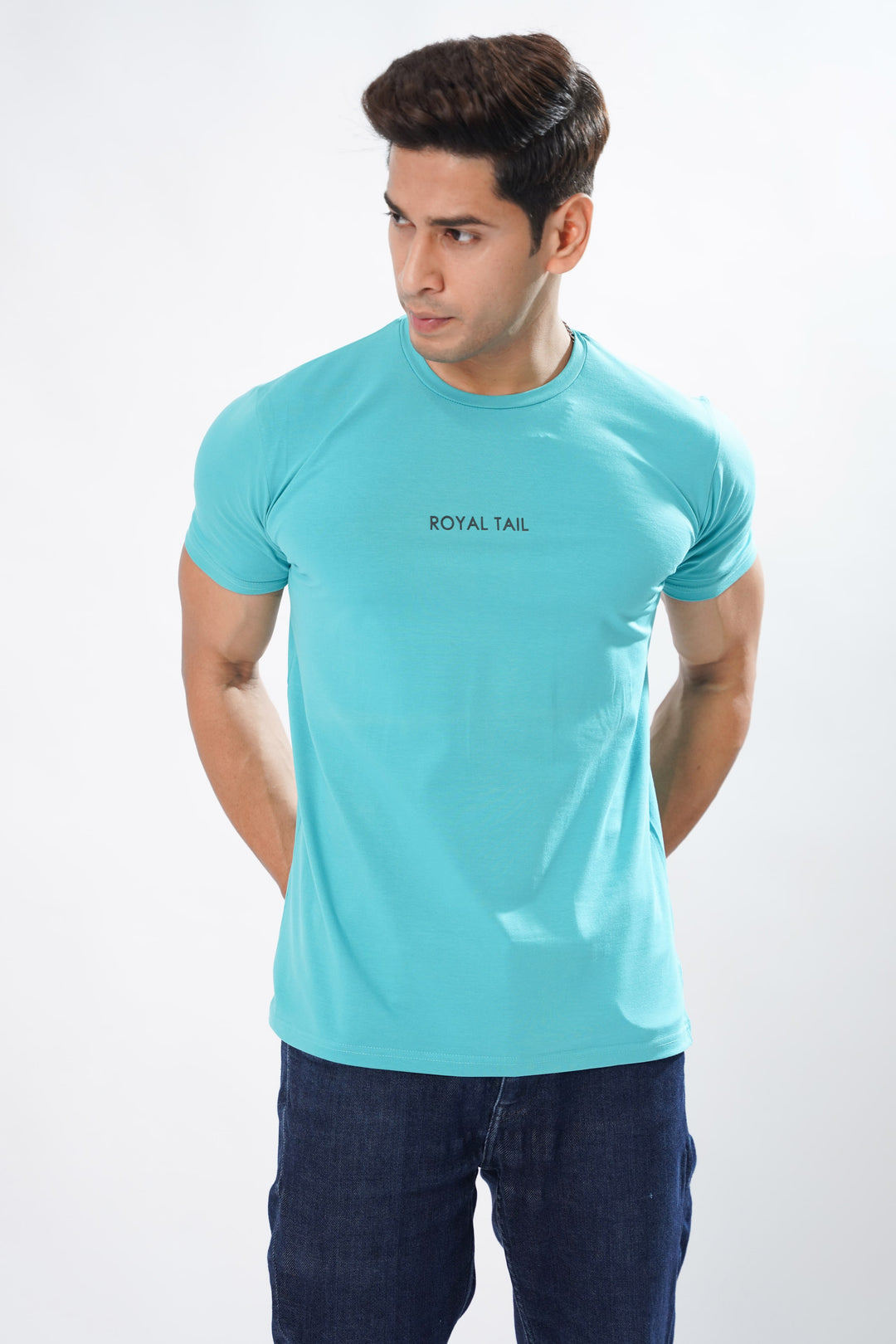 Jordy Mid Blue Premium Organic Super Soft Cotton T-shirt - ROYALTAIL