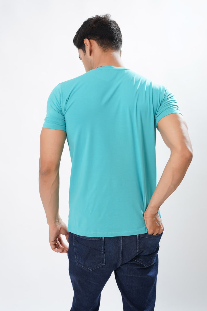 Jordy Mid Blue Premium Organic Super Soft Cotton T-shirt - ROYALTAIL