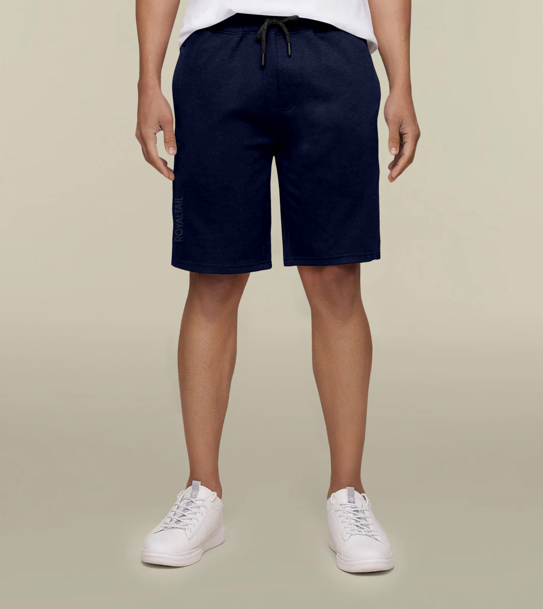 Florecent Navy Blue Premium Cotton Shorts - ROYALTAIL