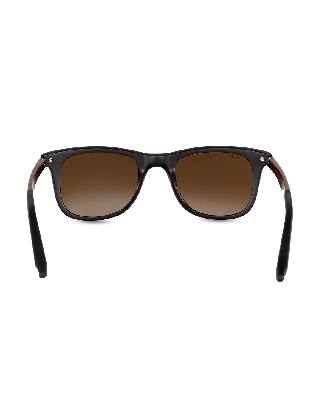 Brown Glass and Brown Frame Square Helmatta 4287 Edition Sunglasses - Royaltail