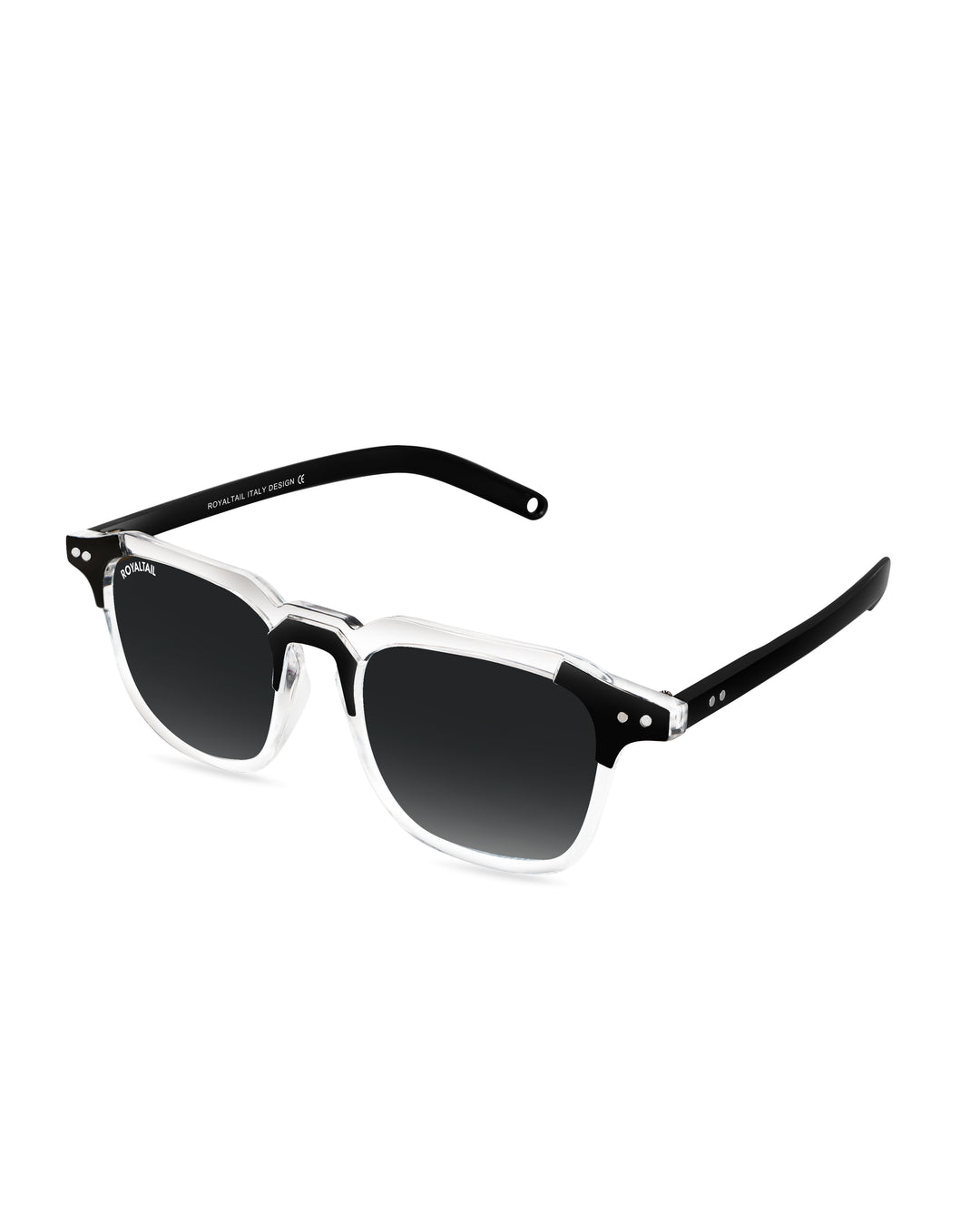 Black Glass and Black Frame Square Kingsman-01 Series Sunglasses - Royaltail