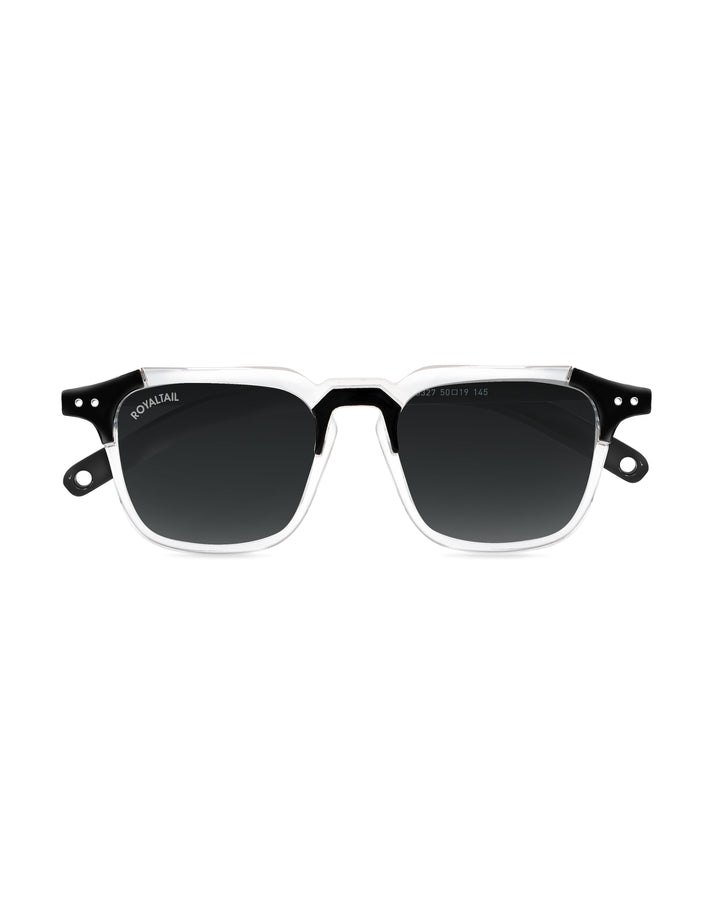 Black Glass and Black Frame Square Kingsman-01 Series Sunglasses - Royaltail