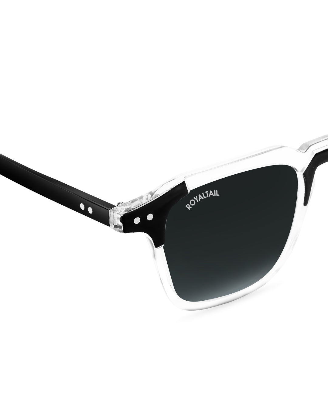 Black Glass and Black Frame Square Kingsman-01 Series Sunglasses - Royaltail