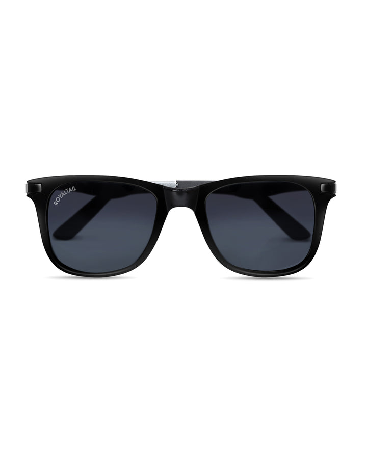 Black Glass and Black Frame Square Helmatta 4287 Edition Sunglasses - Royaltail