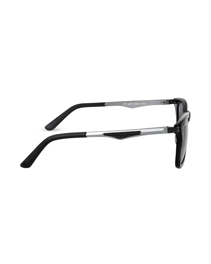 Black Glass and Black Frame Square Helmatta 4287 Edition Sunglasses - Royaltail