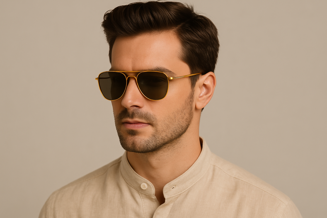 Golden Frame Sunglasses for Men: Add a Touch of Elegance to Your Look