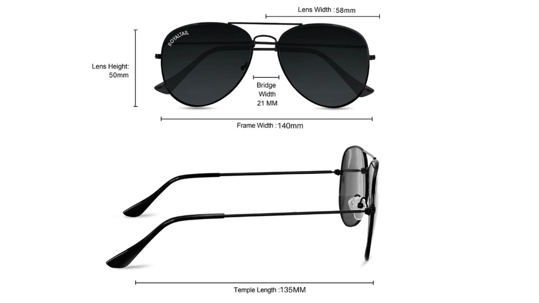 How to Confirm Sunglasses Size Online - ROYALTAIL