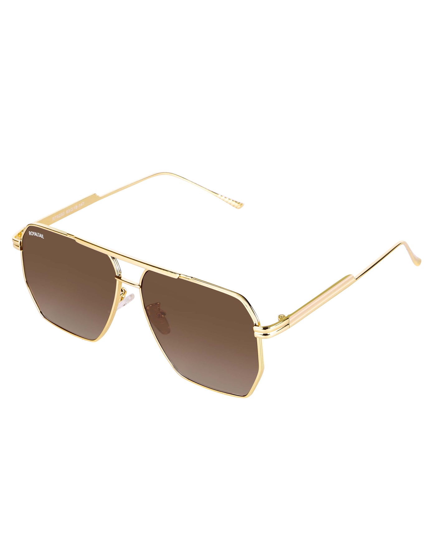 Bottaga Brown UV Protected Metal Sunglasses RT059