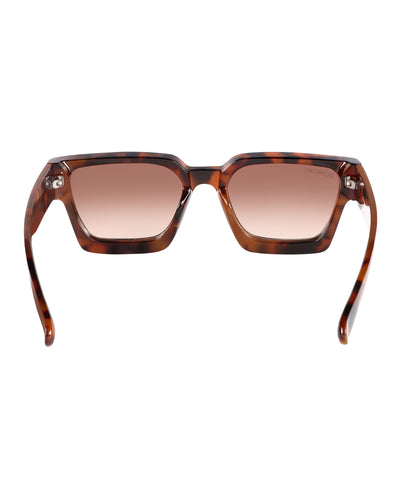 Tartaruga Unisex Classic Thick Square Brown UV Protected Sunglasses RT069