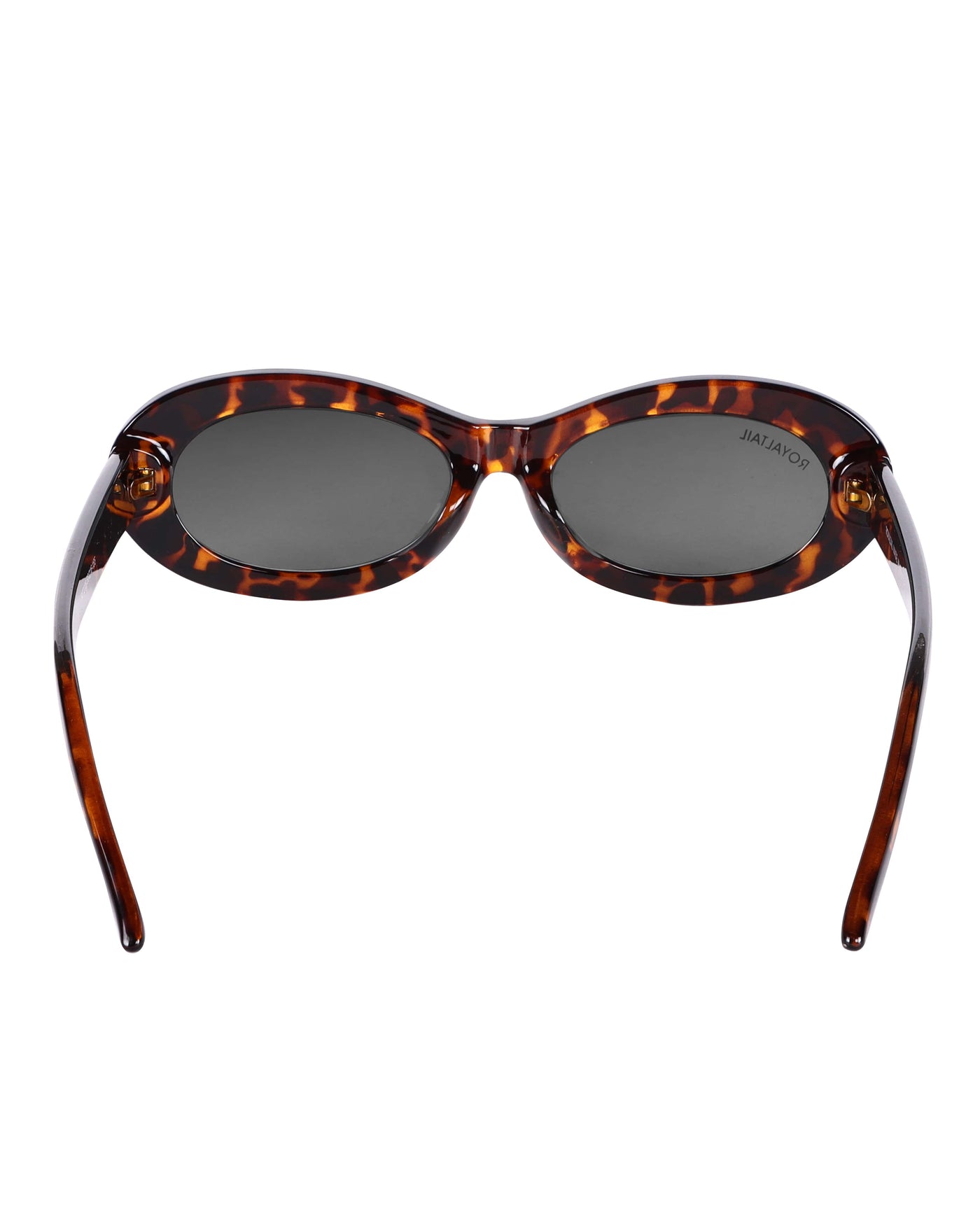 Narrow Oval Retro Tiger Black UV Protected Sunglasses RT065