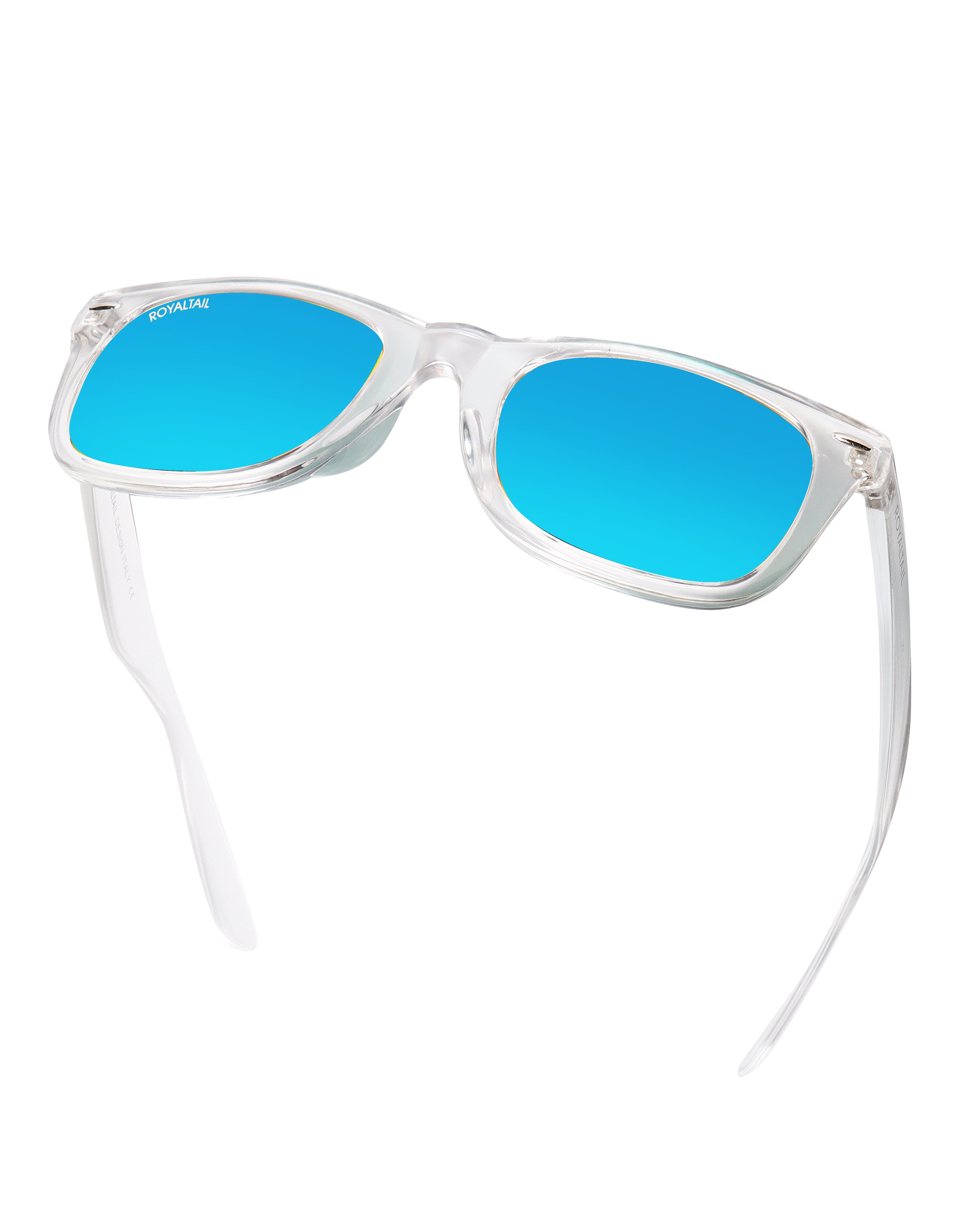 Maui Jim Kawika Classic Sunglasses - Blue Lenses With Clear Frame : Target