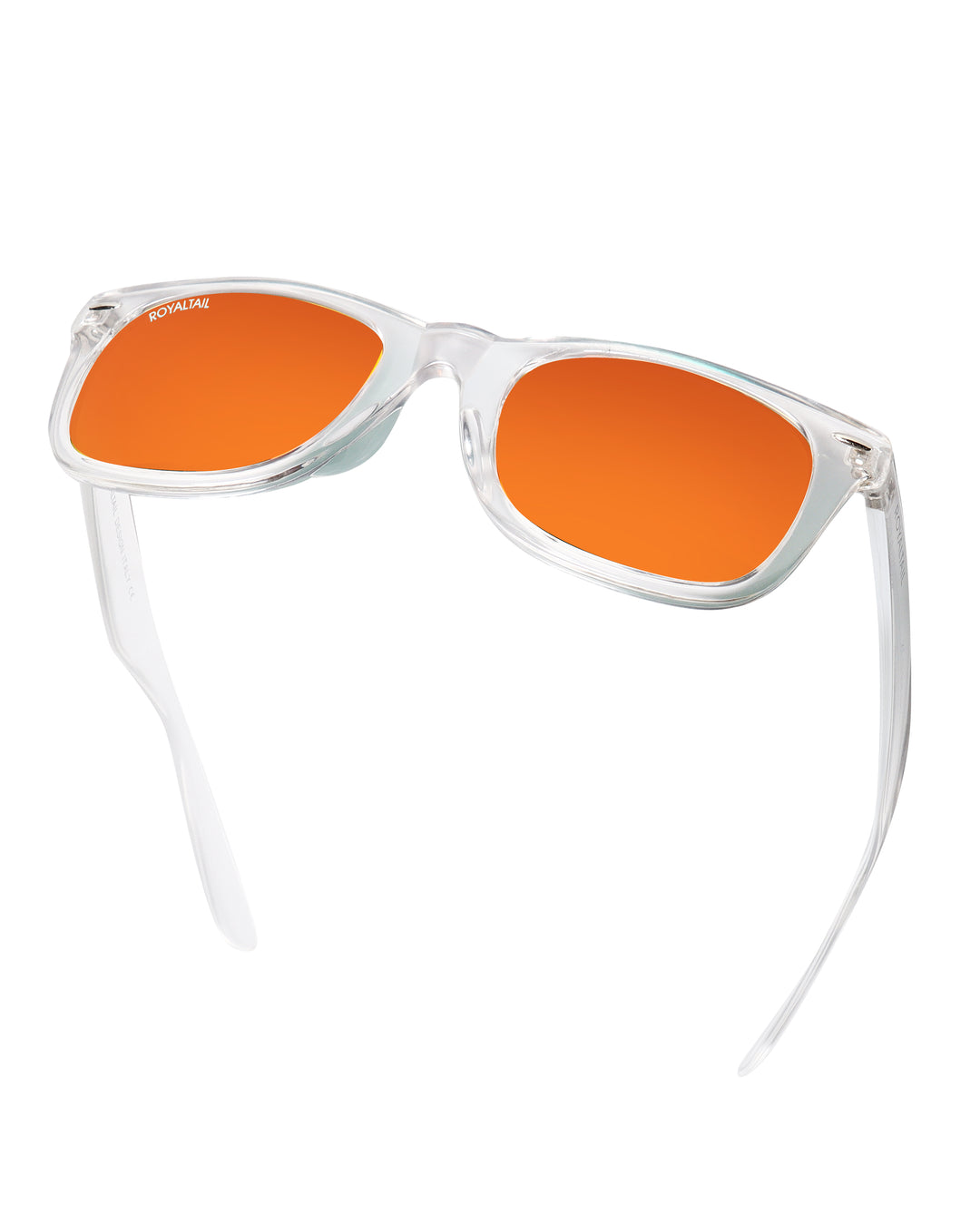 royaltail orange sunglasses wayfarer