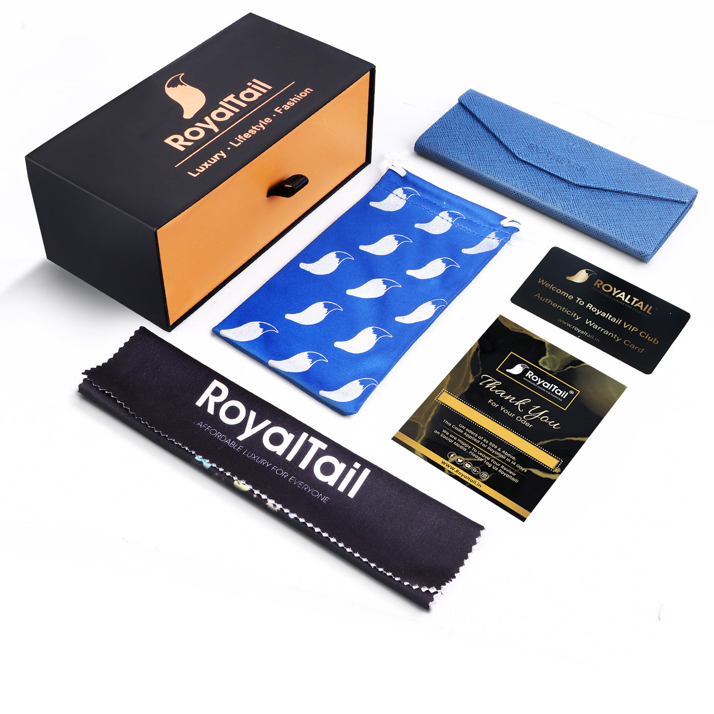 Sky Blue Glass and Black Frame Square Kingsman-06 Series Sunglasses