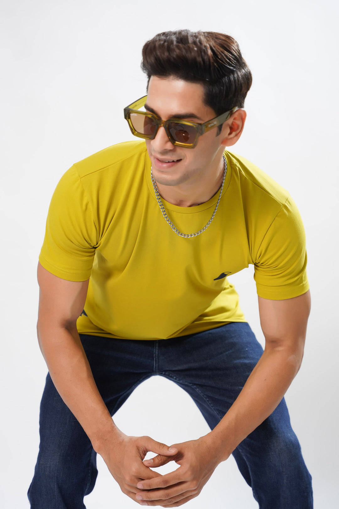 Amber Yellow Organic Cotton T-Shirt for men – ROYALTAIL