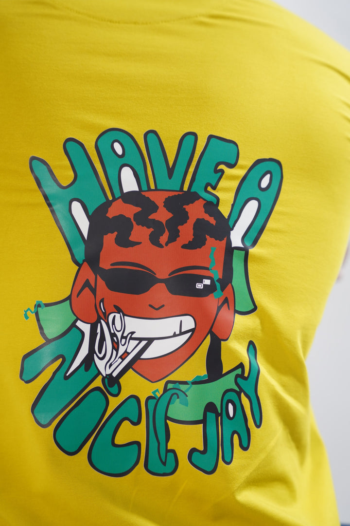 Men's Amber Yellow Organic Cotton T-Shirt
