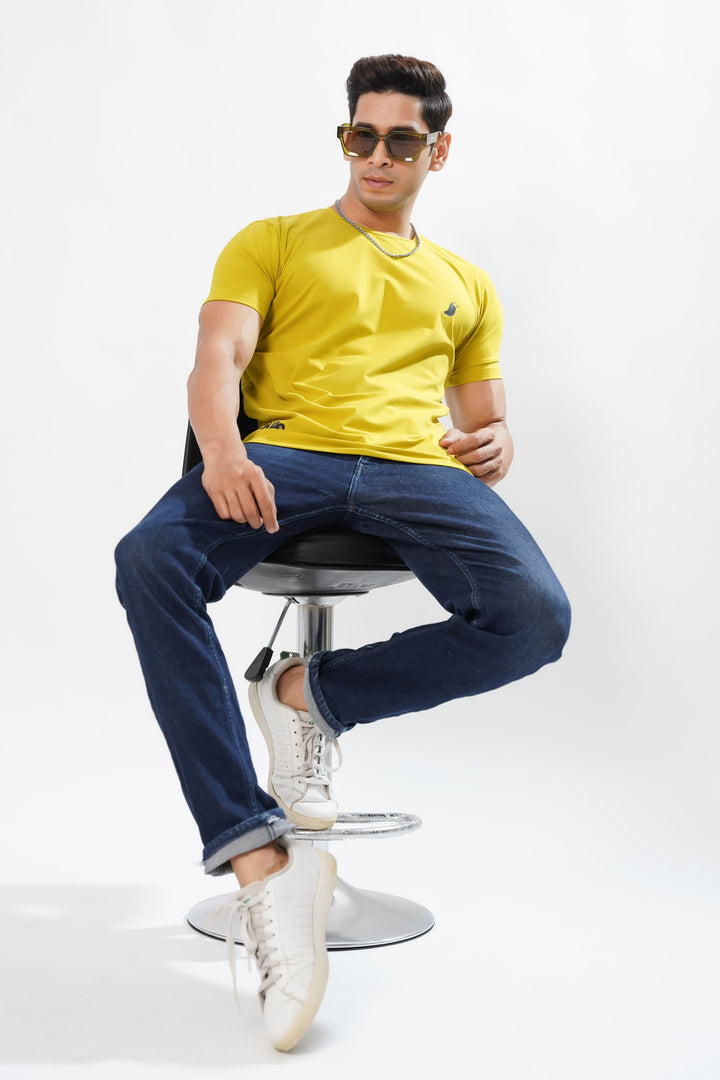 Amber Yellow Organic Cotton T-Shirt by ROYALTAIL