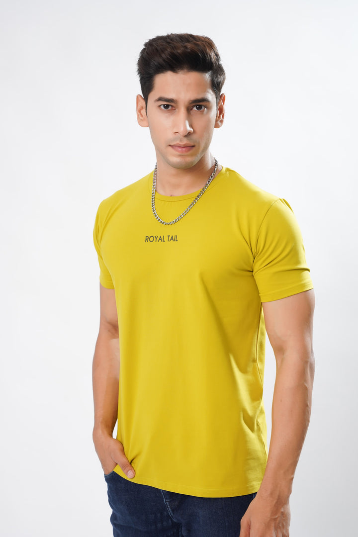 Amber Yellow Premium Organic Super Soft Cotton T-shirt for men – ROYALTAIL