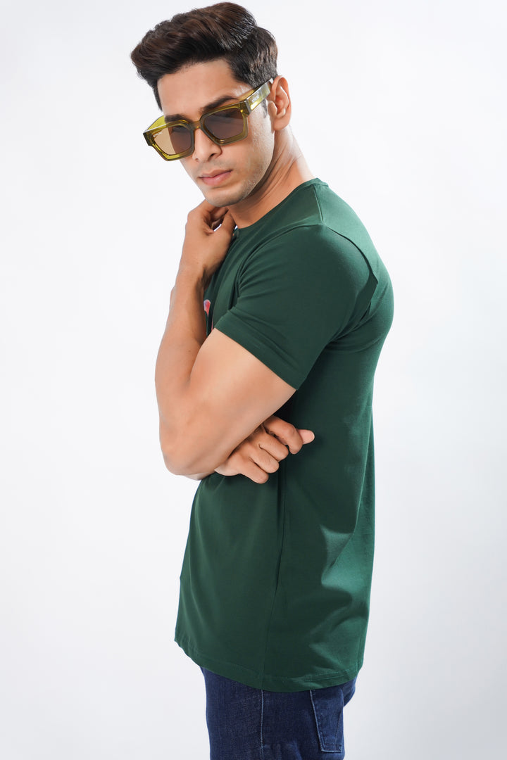 Anaheim Green Organic Cotton T-Shirt by ROYALTAIL