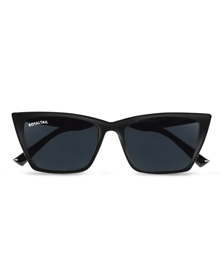 ROYALTAIL black cat-eye sunglasses, black lens