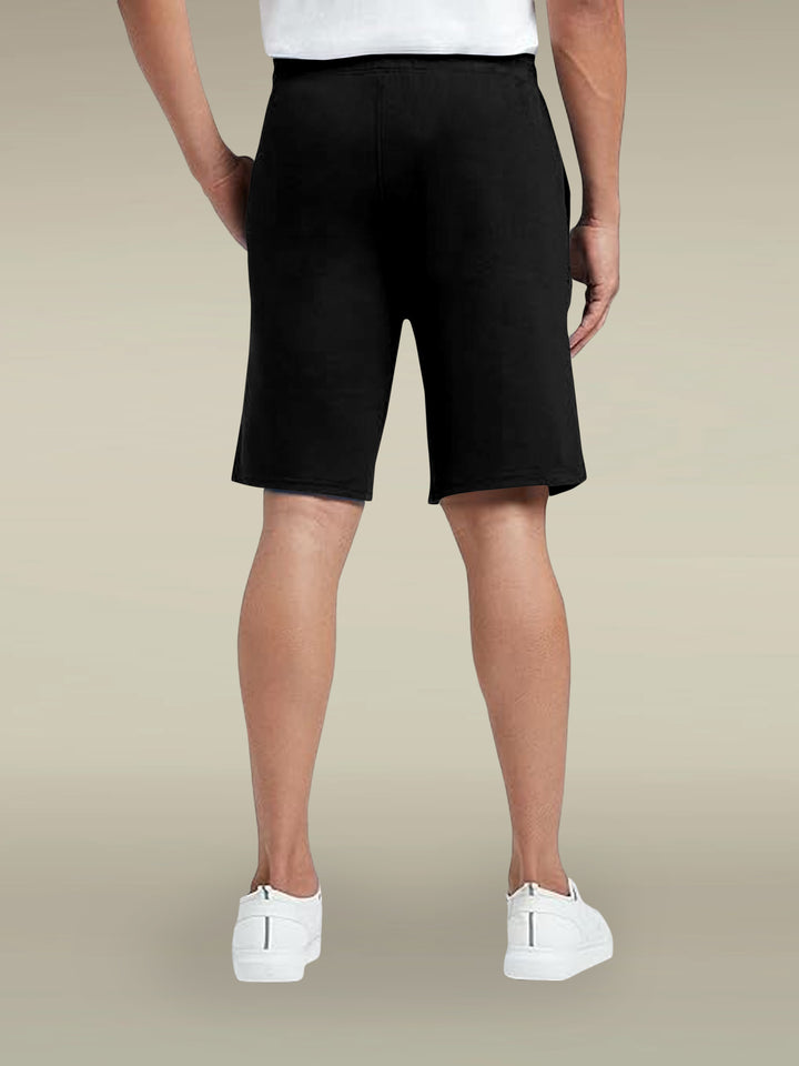 Black Cotton Swim Shorts for men, photo 4