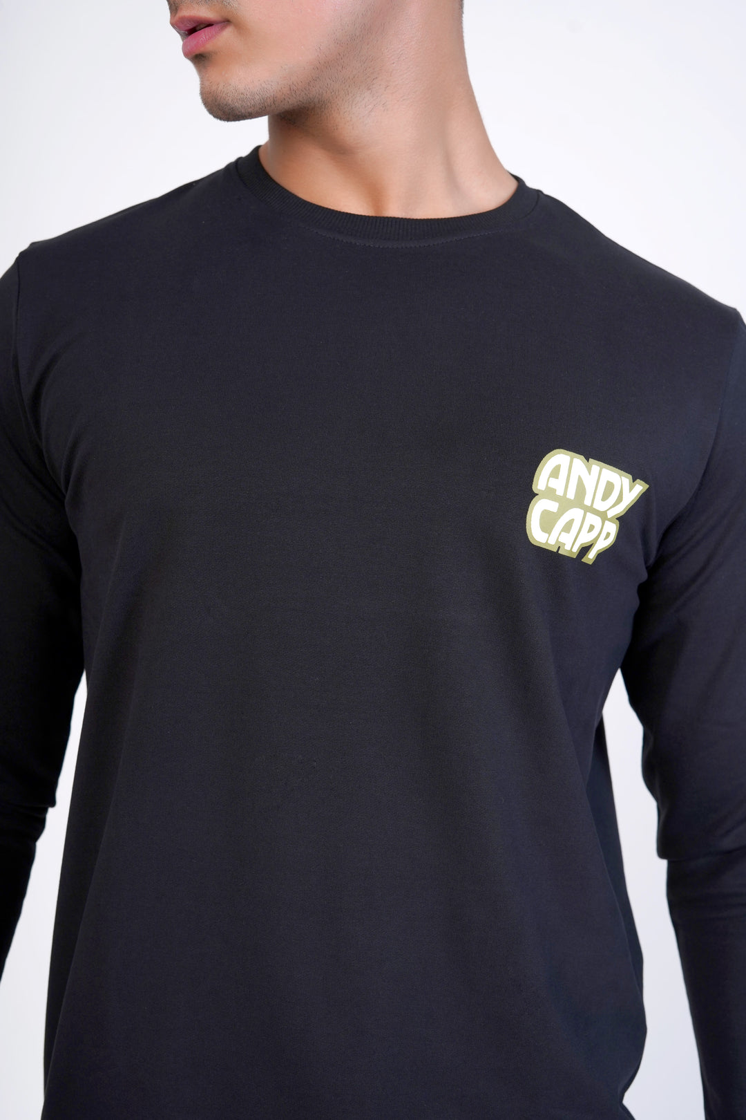 Black Graphic Organic Cotton Sweatshirt for men, photo 5