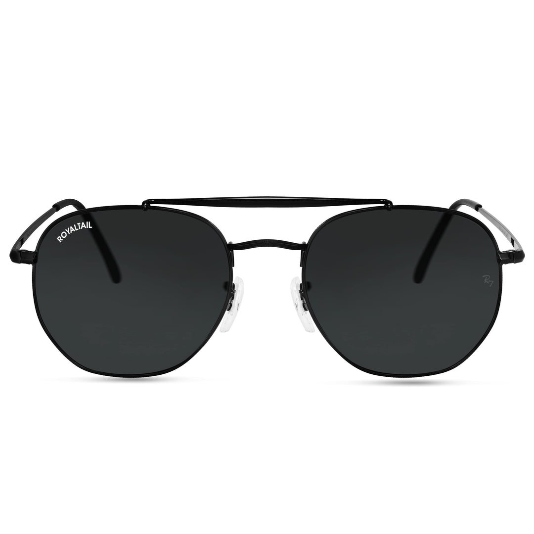 Black round sunglasses with black lenses, photo 4